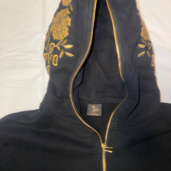 October's Very Own OVO Marigold Full Zip Hoodie Black Medium & large sweat pants - Picture 8 of 8
